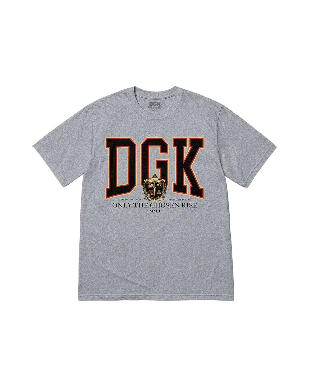 DGK SECRET SOCIETY TEE HEATHER GREY