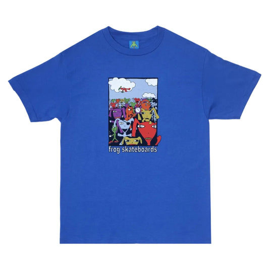 FROG SKATEBOARDS PARTY MONSTER TEE ROYAL BLUE