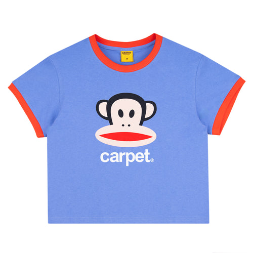 CARPET COMPANY PAUL FRANK GIRLS TEE BLUE