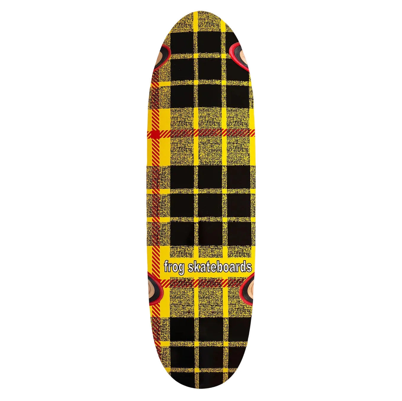 FROG SKATEBOARDS PLAID MICRO PIPER SHAPED DECK 7.75