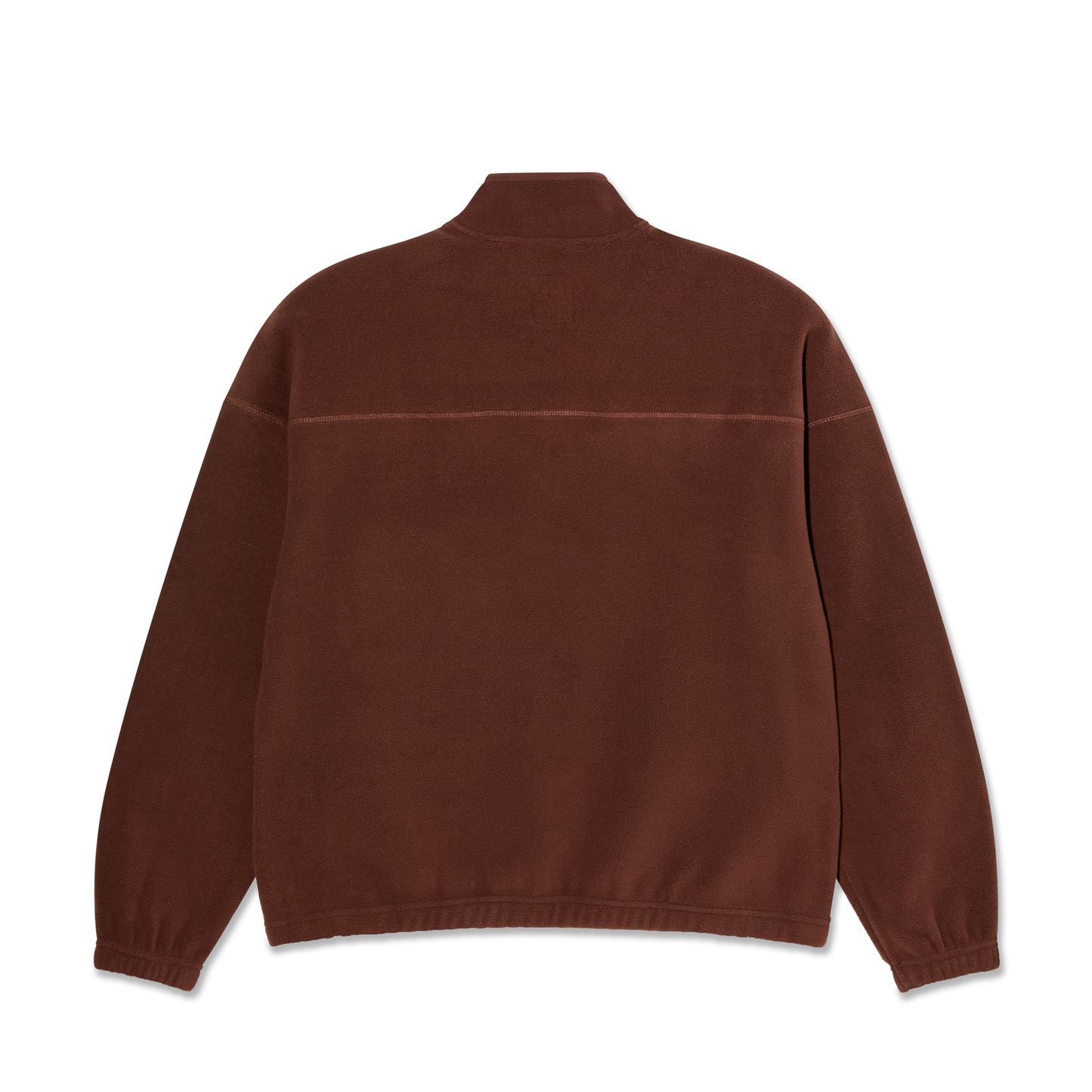 POLAR SKATE CO IVAN HALF ZIP SWEATER WINE