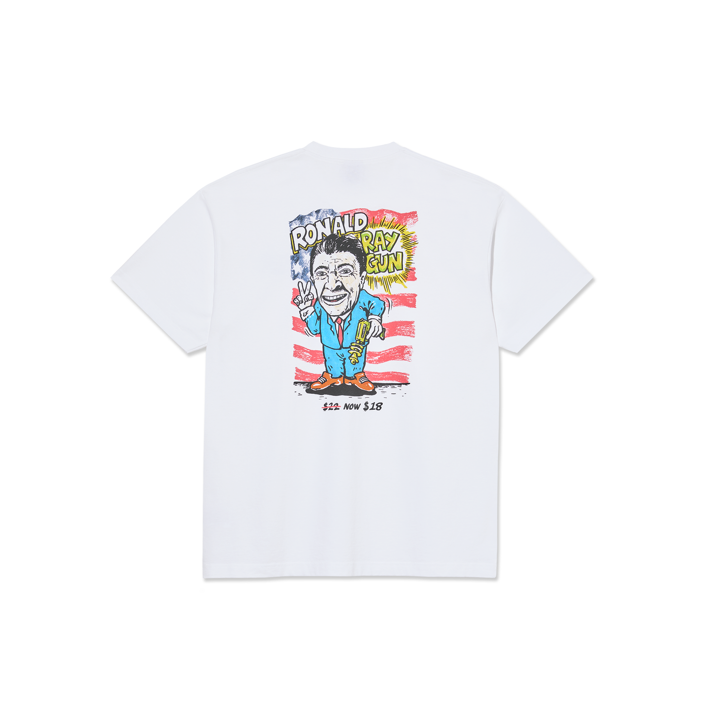POLAR SKATE CO RAY GUN TEE WHITE