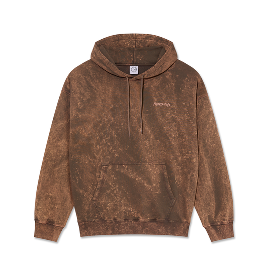 POLAR SKATE CO ACID FRANK HOODIE BROWN