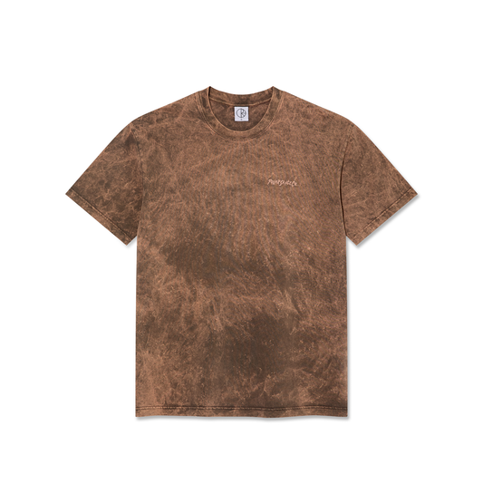 POLAR SKATE CO ACID TEE DARK BROWN