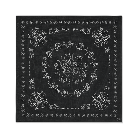 POLAR SKATE CO BANDANA BLACK