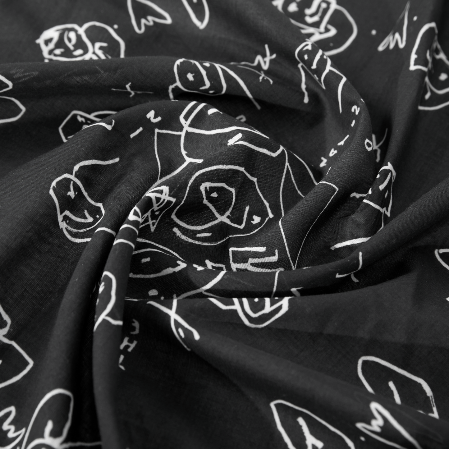 POLAR SKATE CO BANDANA BLACK