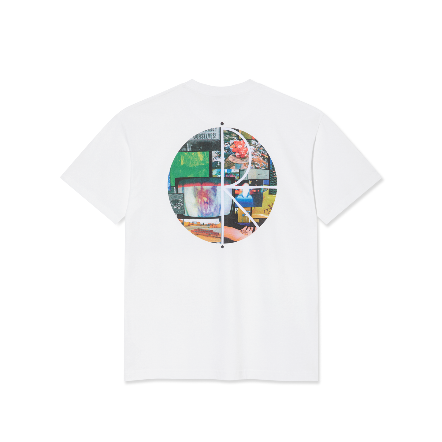 POLAR SKATE CO FILL LOGO OURSELVES TEE WHITE