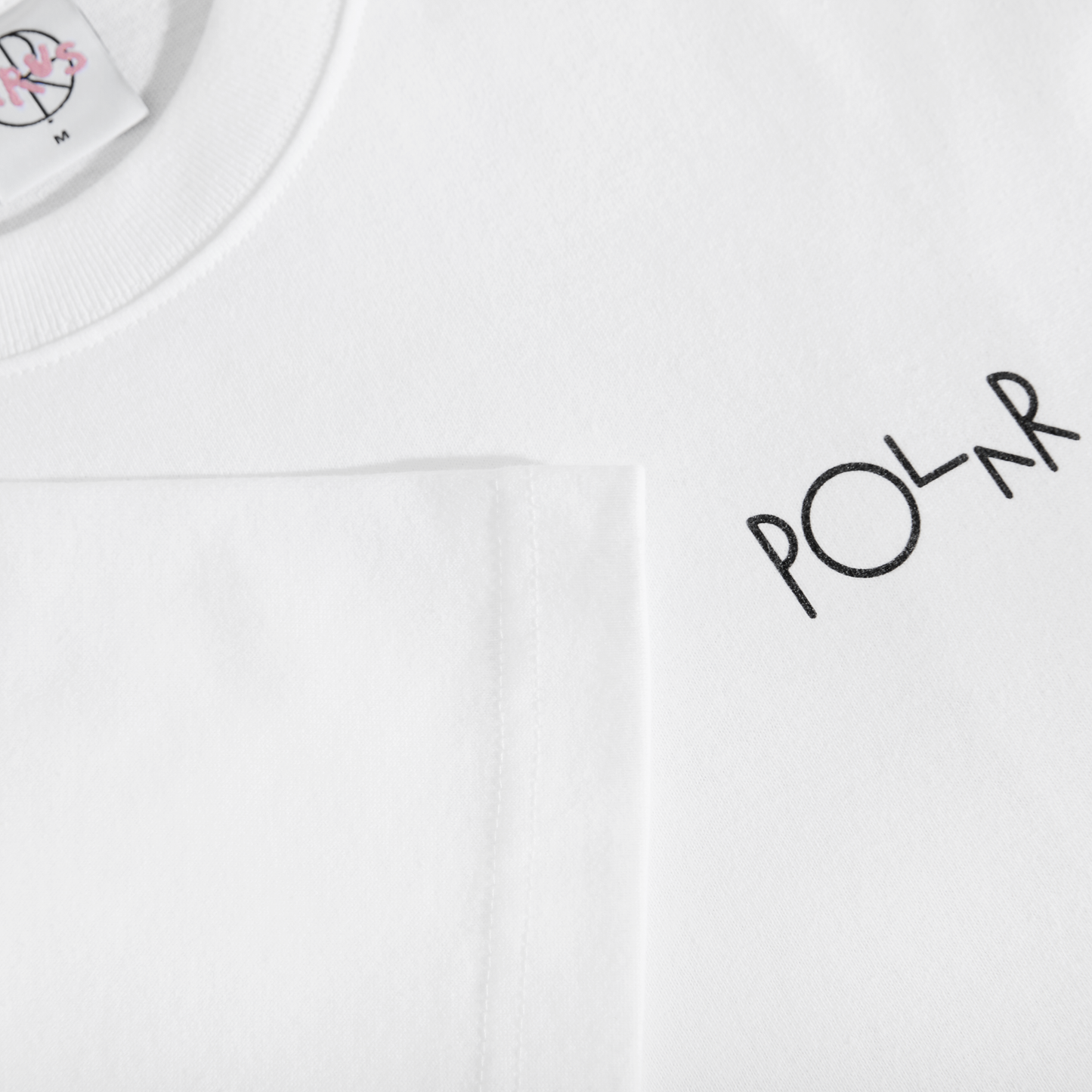 POLAR SKATE CO FILL LOGO OURSELVES TEE WHITE