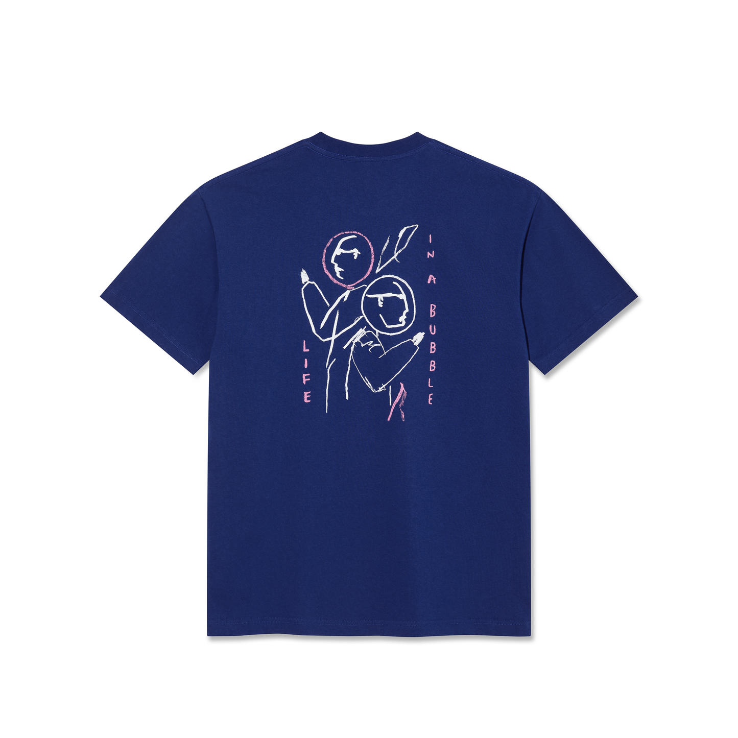 POLAR SKATE CO LIFE IN A BUBBLE TEE DEEP ROYAL BLUE