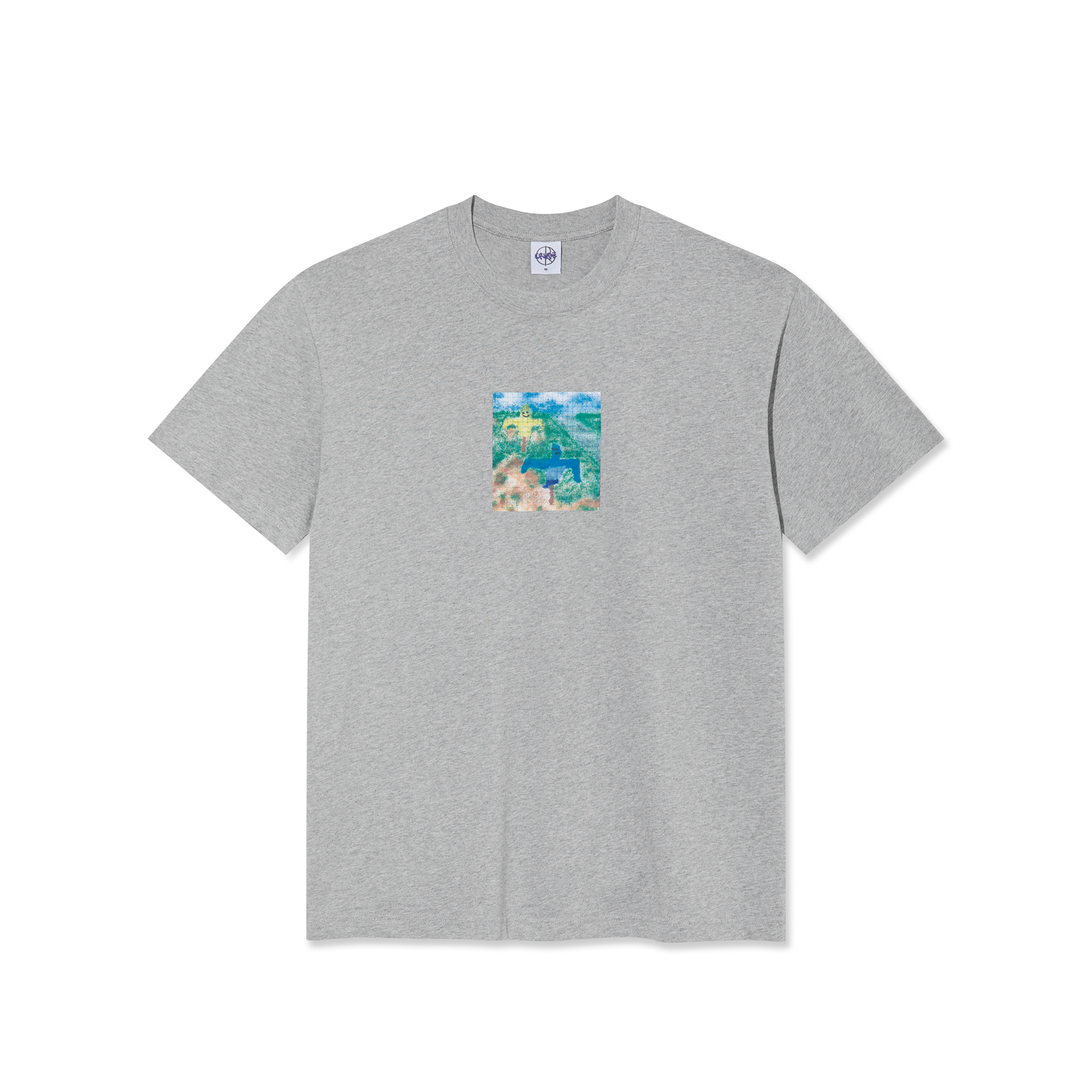 POLAR SKATE CO SCARECROW TEE HEATHER GREY