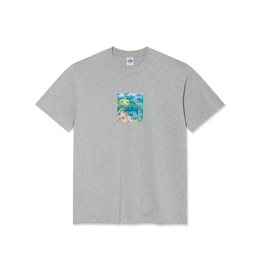 POLAR SKATE CO SCARECROW TEE HEATHER GREY