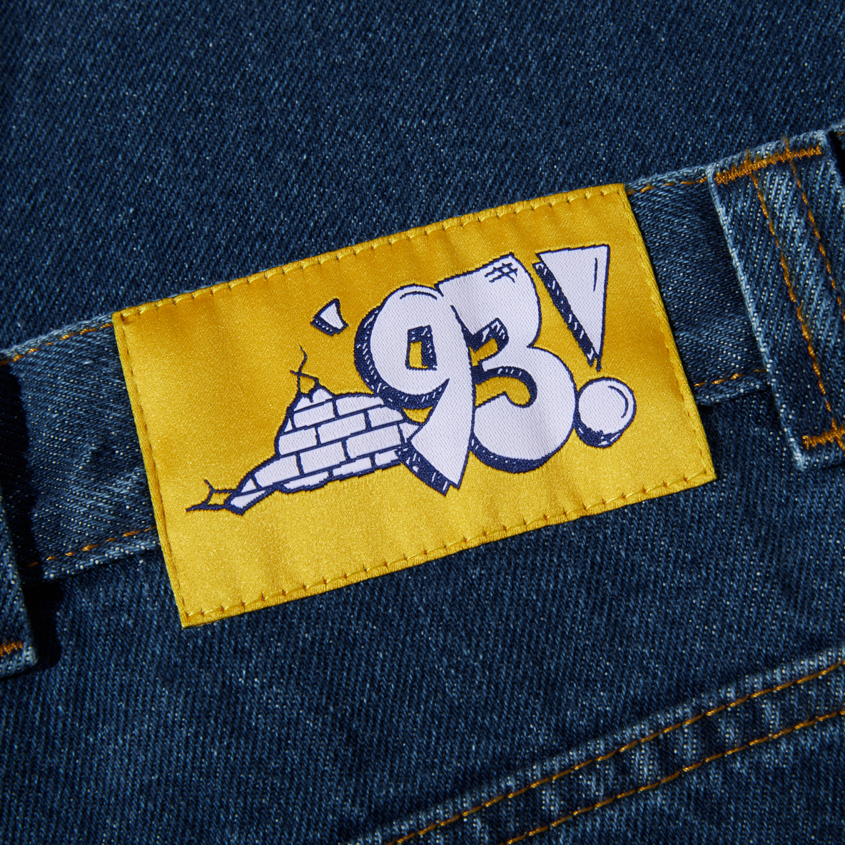 POLAR SKATE CO '93! DENIM DARK BLUE