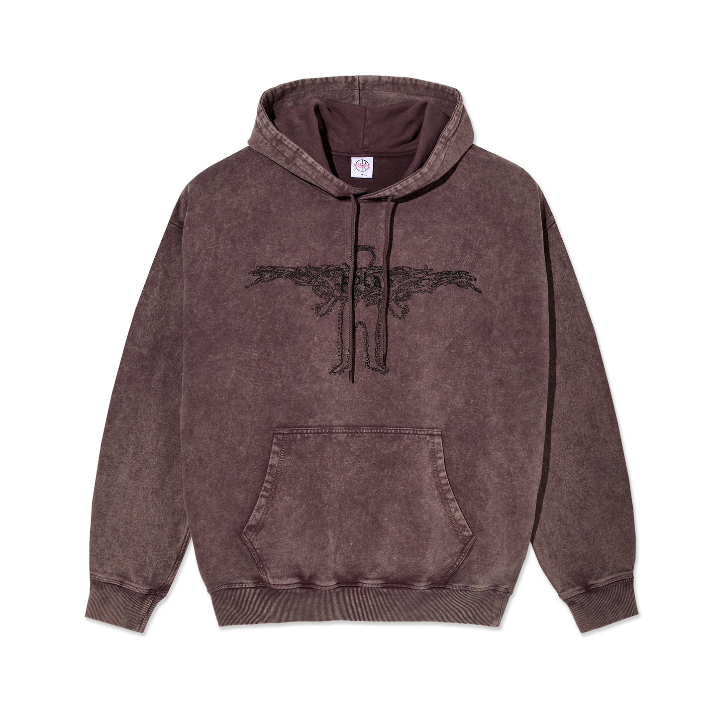 POLAR SKATE CO ACID FRANK SOUL HOODIE BORDEAUX