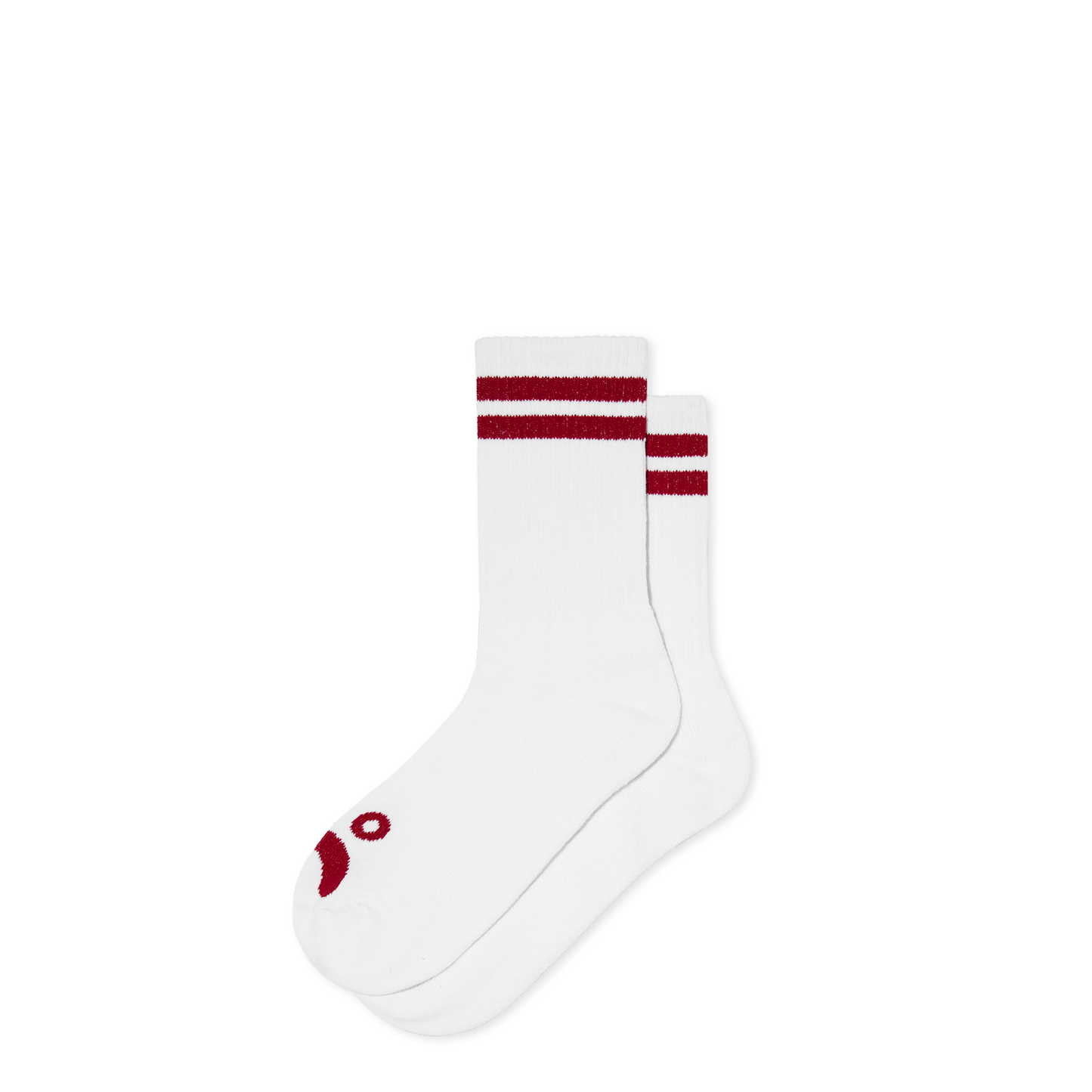POLAR SKATE CO HAPPY SAD SOCKS WHITE