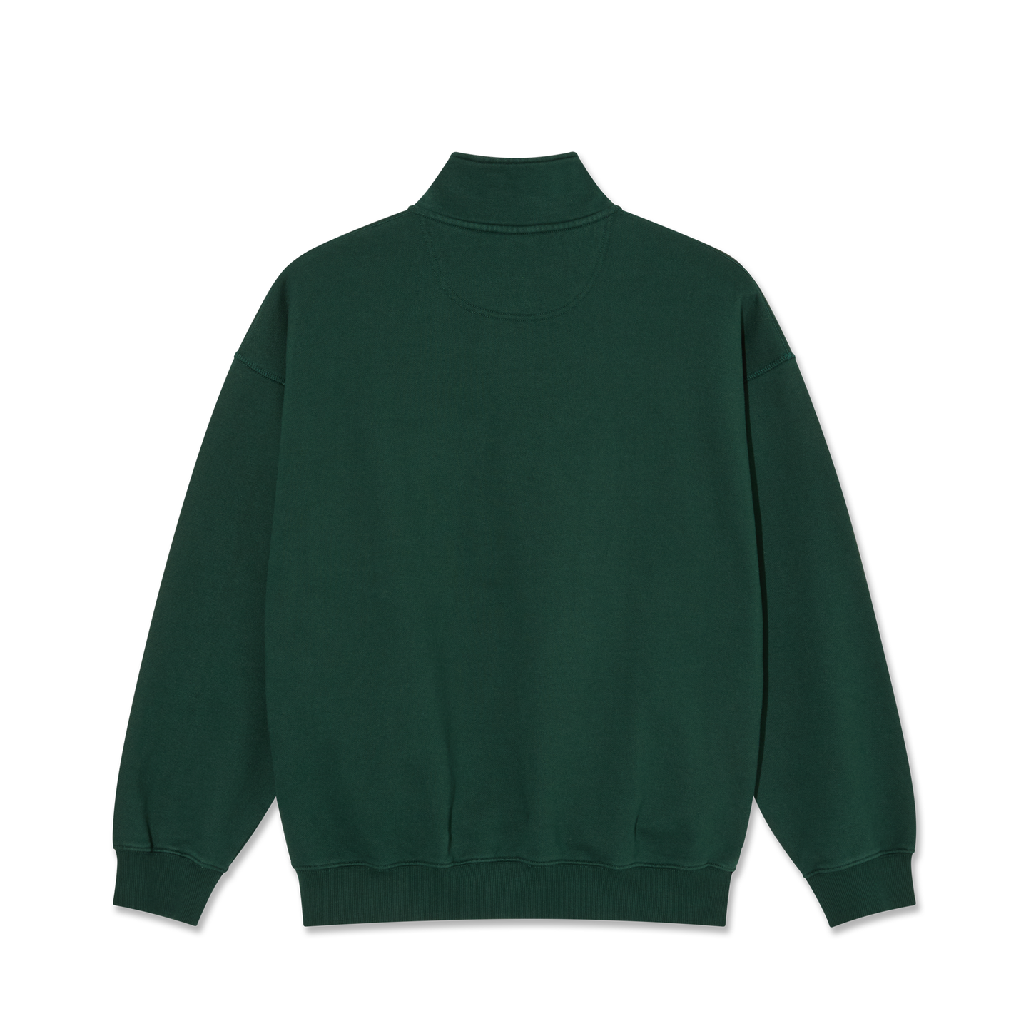 POLAR SKATE CO FRANKIE HALF ZIP SWEATER DARK EMERALD