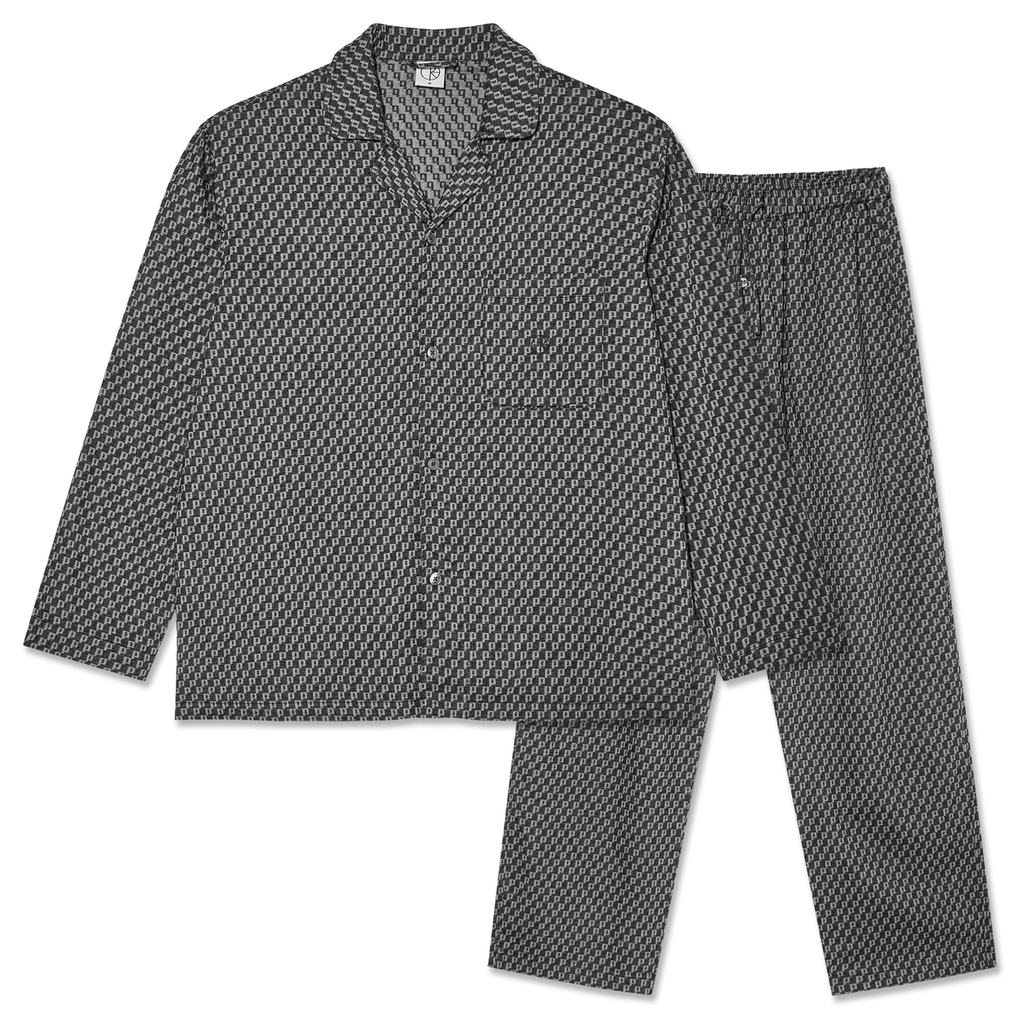 POLAR SKATE CO P PATTERN PYJAMA SET BLACK/WHITE