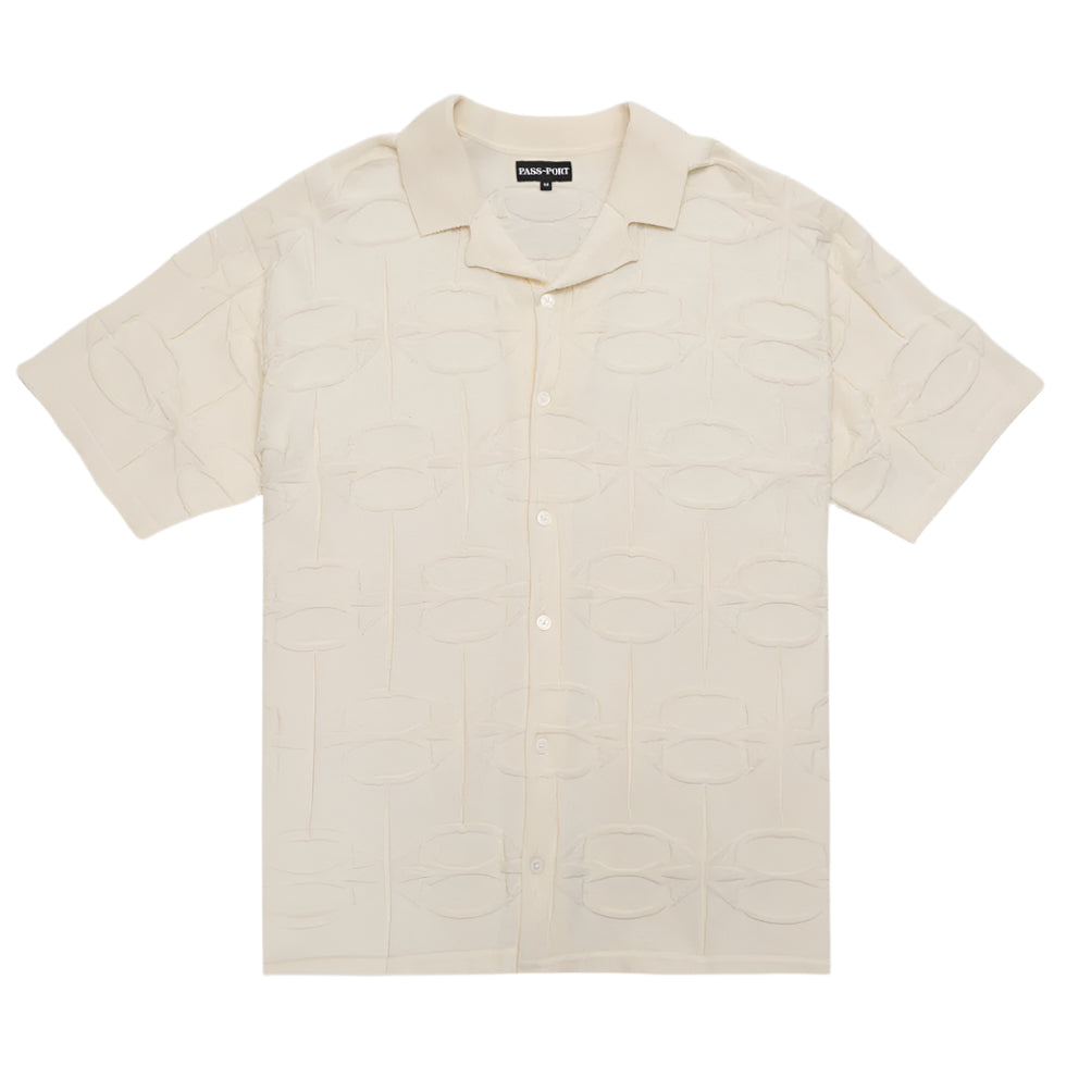PASS~PORT SKATEBOARDS SOAP SPARKLE ORGANIC KNITTED LEAGUES SHIRT CREAM