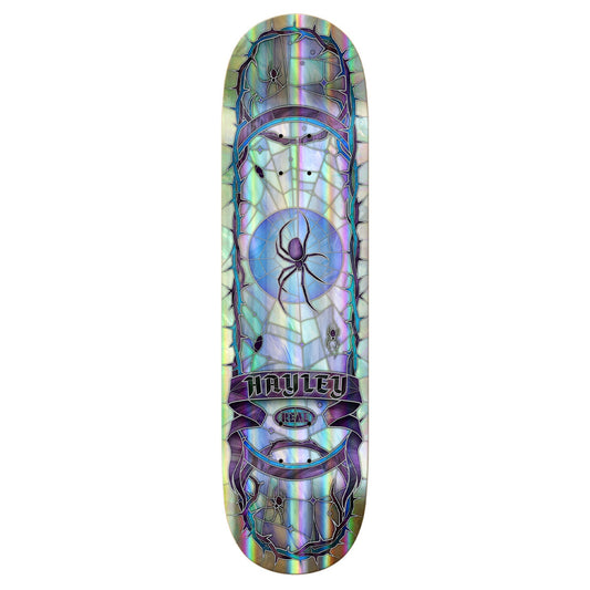REAL SKATEBOARDS HAYLEY RAINBOW HOLO CATHEDRAL DECK