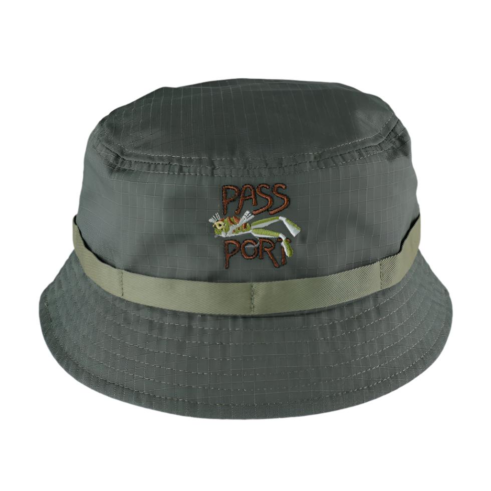 PASS~PORT SKATEBOARDS FROG LURE ANGLERS BUCKET HAT MOSS