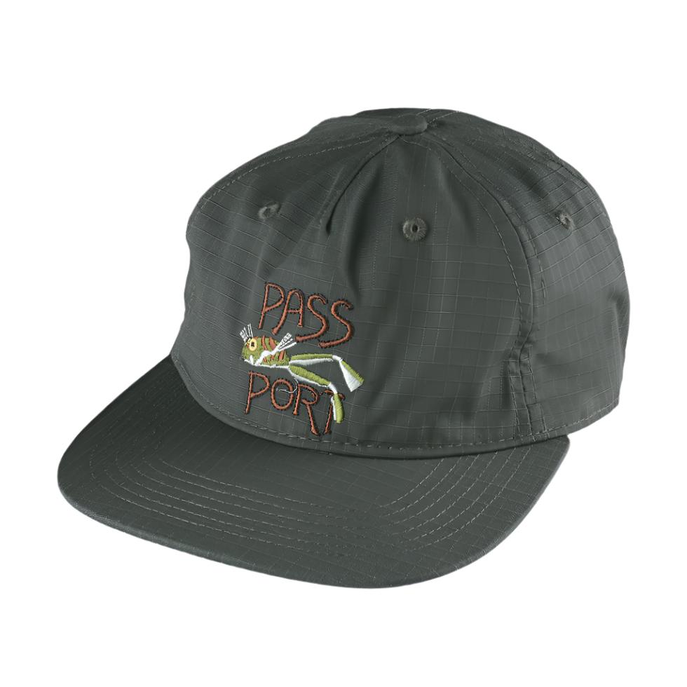 PASS~PORT SKATEBOARDS FROG LURE RIPSTOP WORKERS HAT MOSS