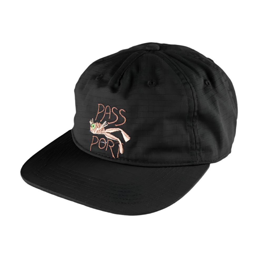 PASS~PORT SKATEBOARDS FROG LURE RIPSTOP WORKERS HAT BLACK