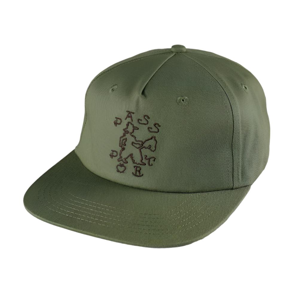 PASS~PORT SKATEBOARDS COWPOKE WORKERS HAT GREEN