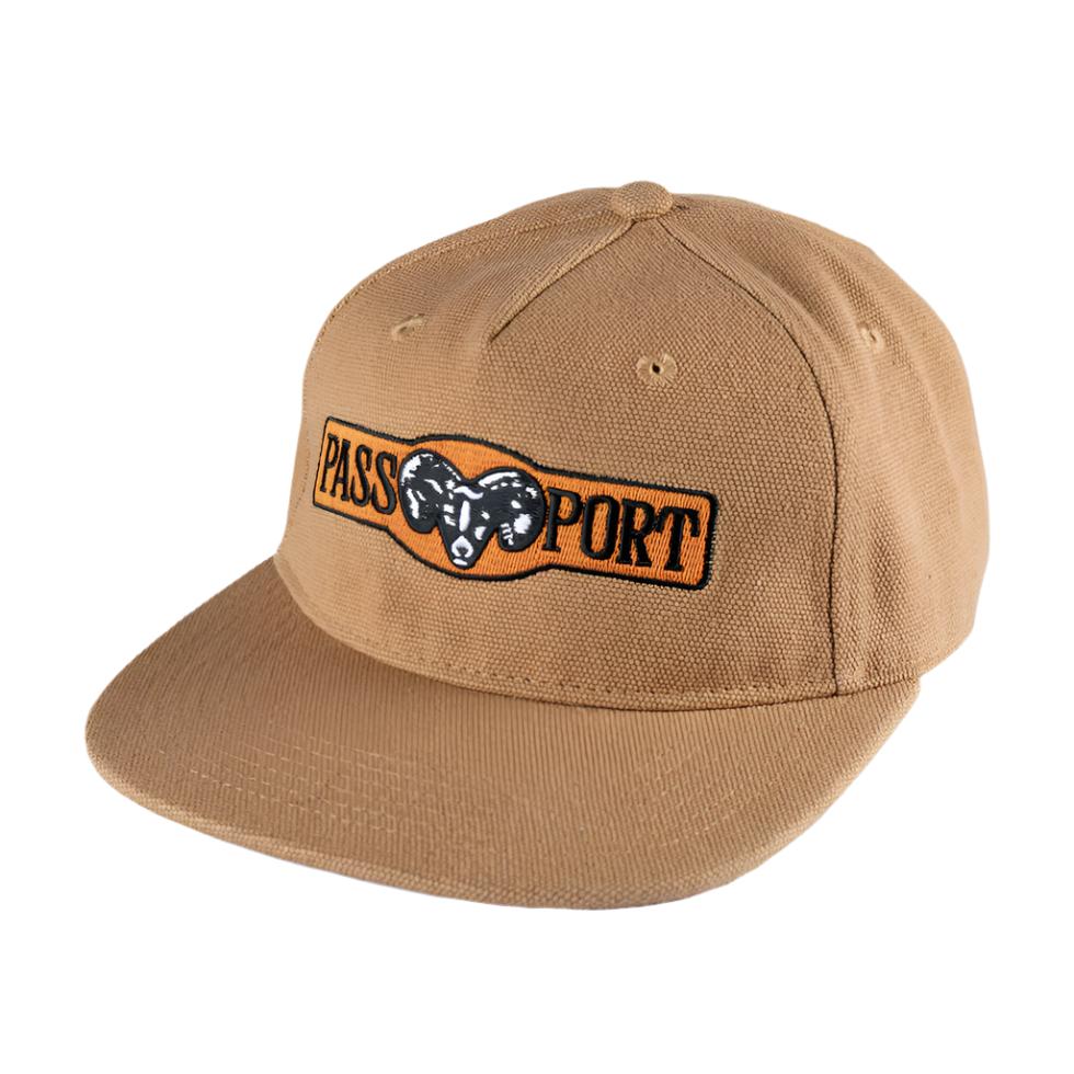 PASS~PORT SKATEBOARDS RAM HEAVY CANVAS WORKERS HAT CAMEL