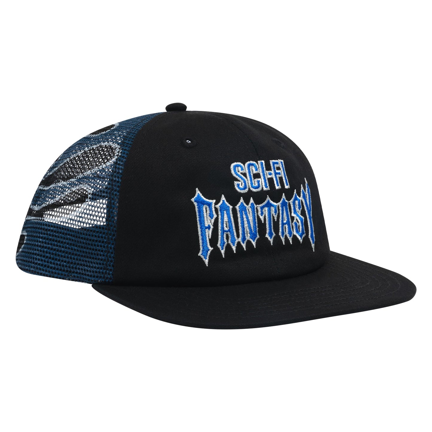 SCI-FI FANTASY BIKER LOGO HAT BLACK