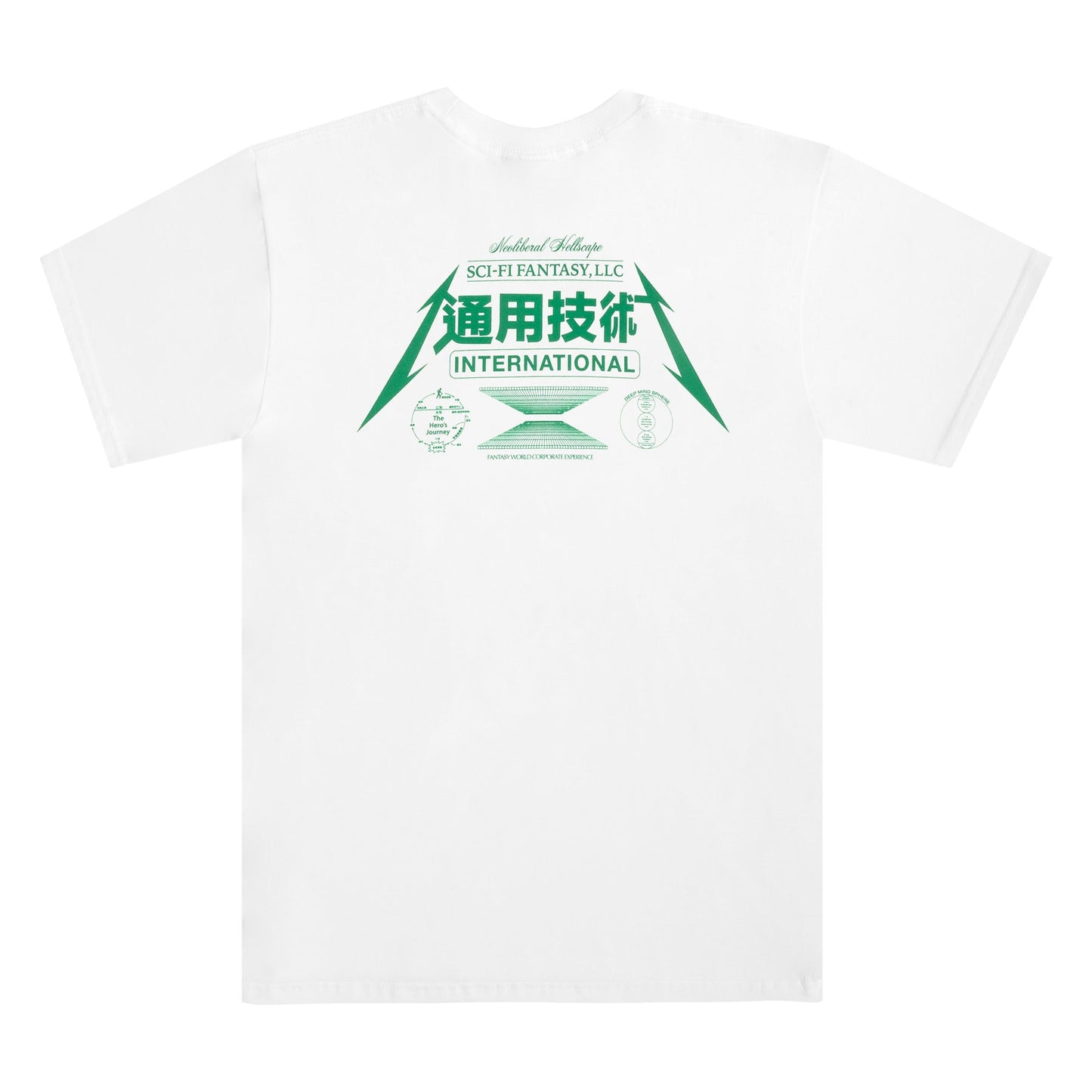 SCI-FI FANTASY NEOLIBERAL TEE WHITE