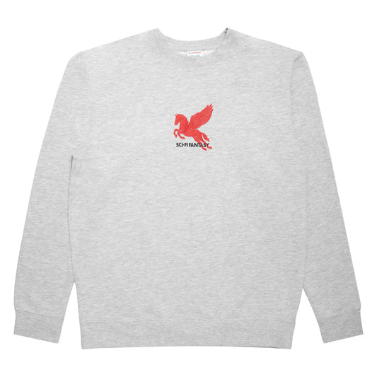 SCI-FI FANTASY PEGASUS CREWNECK GRAY