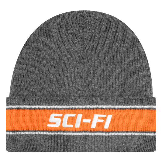 SCI-FI FANTASY STRPIE FOLD BEANIE HEATHER