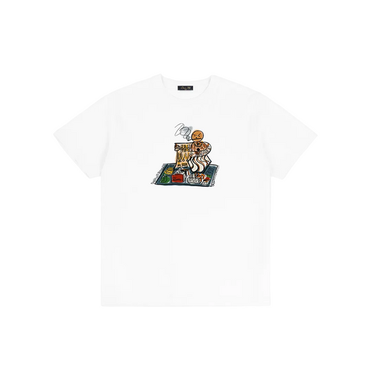 DIME MTL SNACKMAN DEALER TEE WHITE