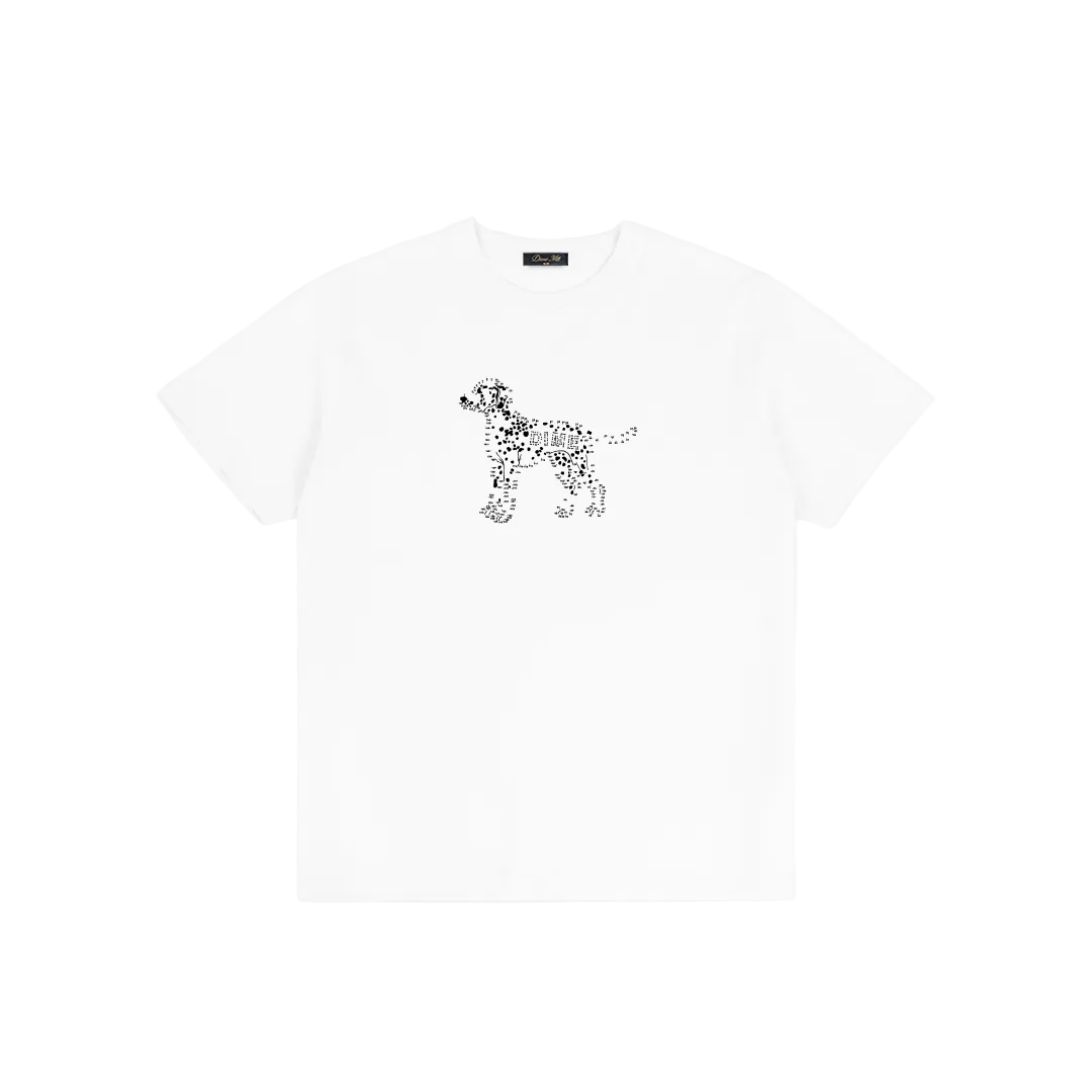 DIME MTL DOTS TEE WHITE