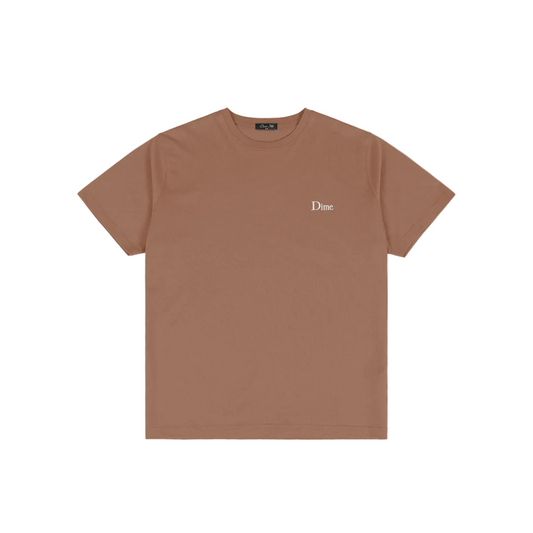 DIME MTL CLASSIC SMALL LOGO TEE CANYON BROWN