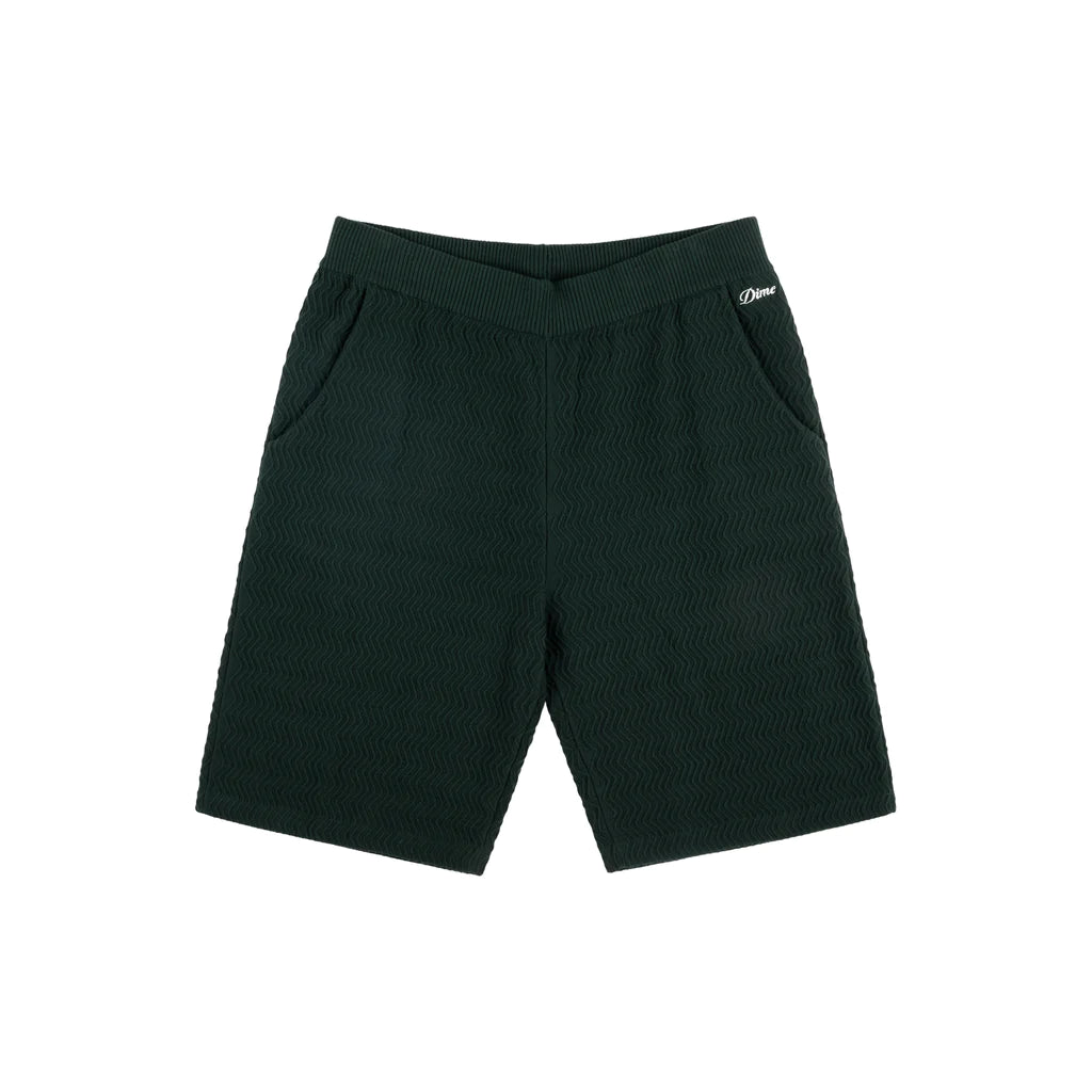 DIME MTL WAVE CABLE KNIT SHORTS FOREST