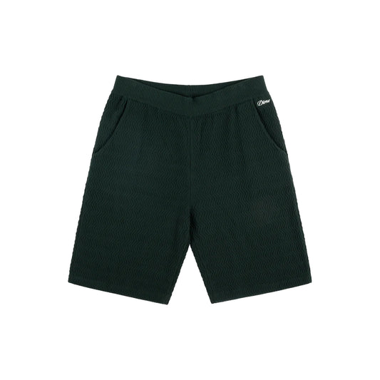 DIME MTL WAVE CABLE KNIT SHORTS FOREST
