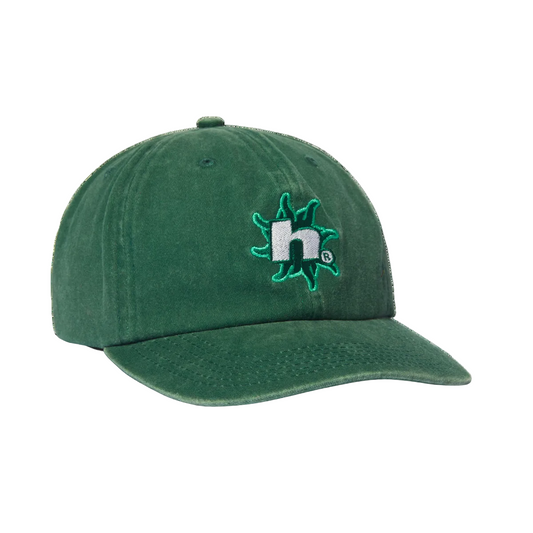 HUF WORLDWIDE SOL DENIM 6 PANEL CAP FOREST GREEN