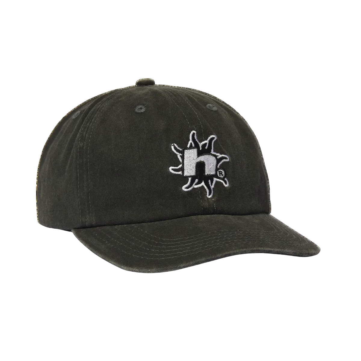 HUF WORLDWIDE SOL DENIM 6 PANEL CAP WASHED BLACK