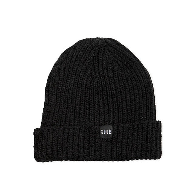 SOUR SOLUTION SWEEPER BEANIE BLACK
