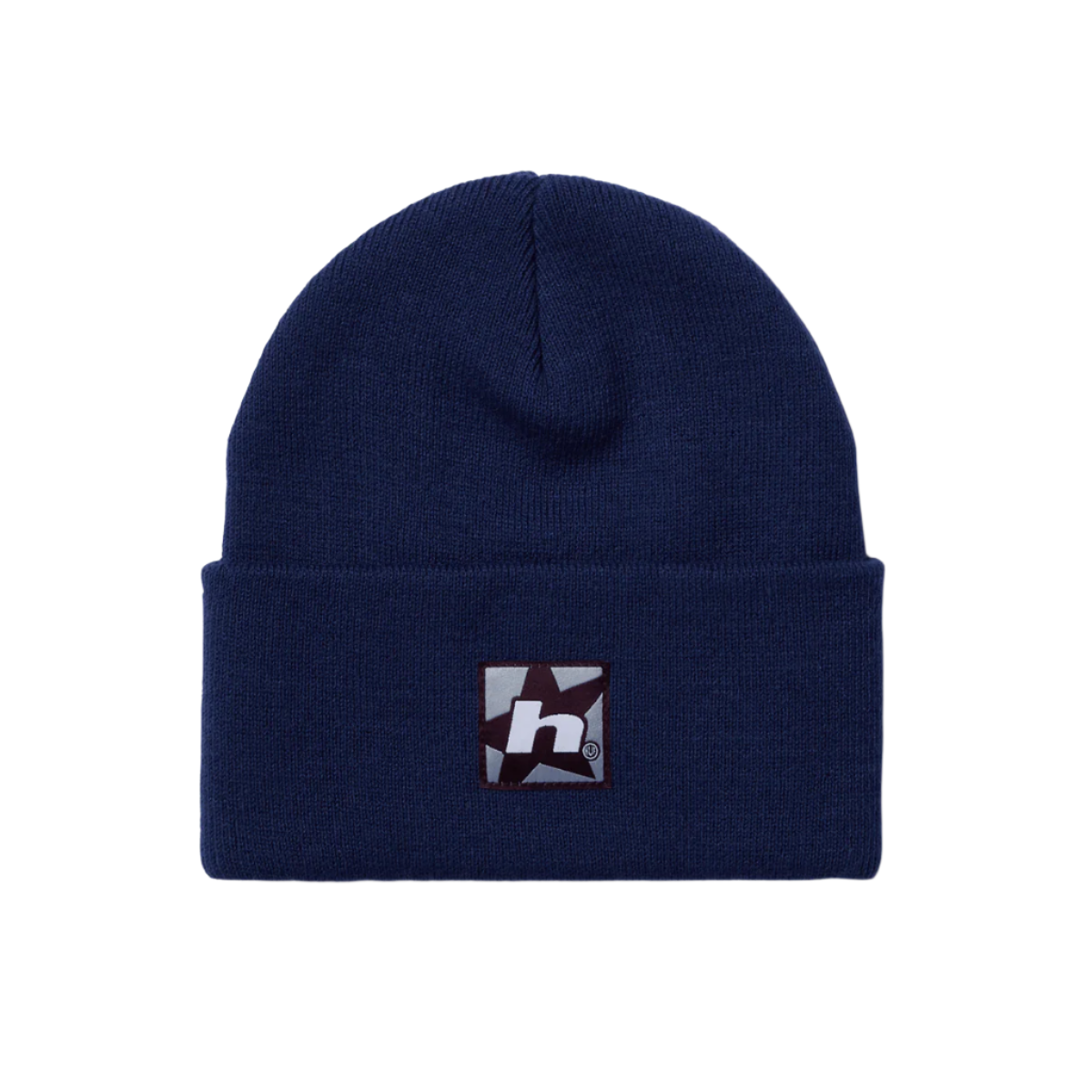 HUF WORLDWIDE STAR BOX LOGO BEANIE NAVY