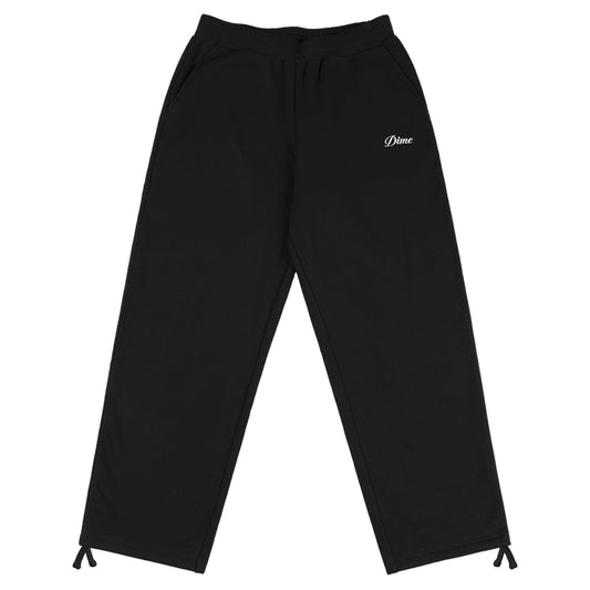 DIME MTL CURSIVE SMALL LOGO SWEATPANTS BLACK