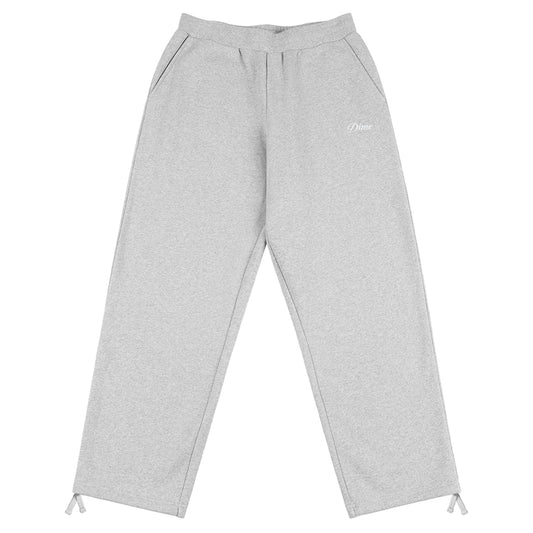 DIME MTL CURSIVE SMALL LOGO SWEATPANTS HEATHER GREY