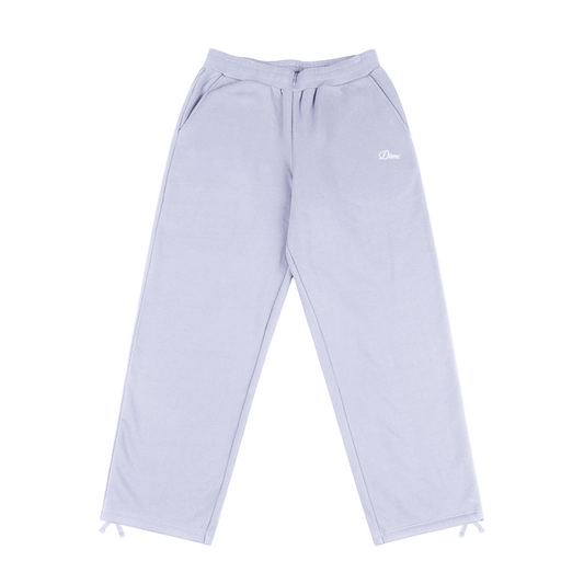 DIME MTL CURSIVE SMALL LOGO SWEATPANTS GREY LAVENDER