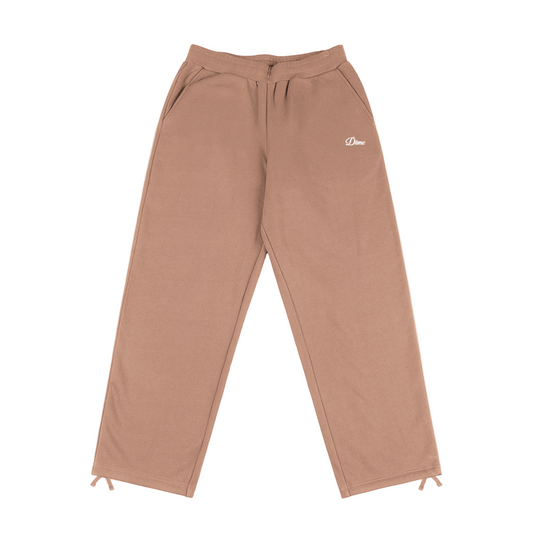 DIME MTL CURSIVE SMALL LOGO SWEATPANTS SEPIA