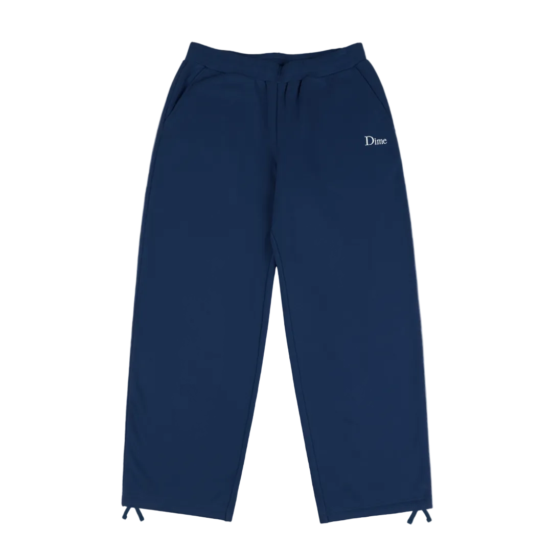 DIME MTL CLASSIC SMALL LOGO SWEATPANTS MIDNIGHT NAVY