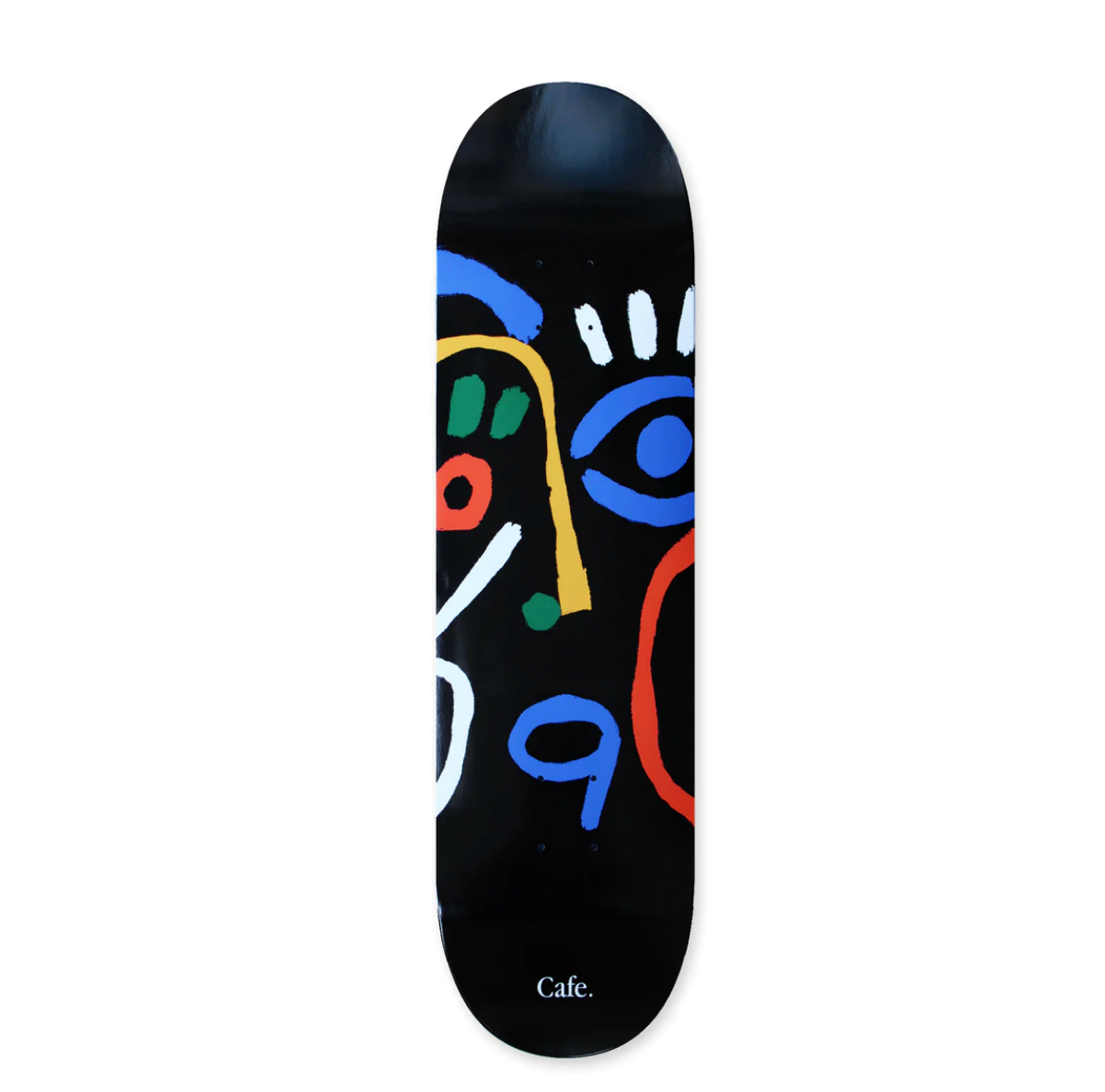 CAFE SKATEBOARDS MARCELLO DECK BLACK 8.25