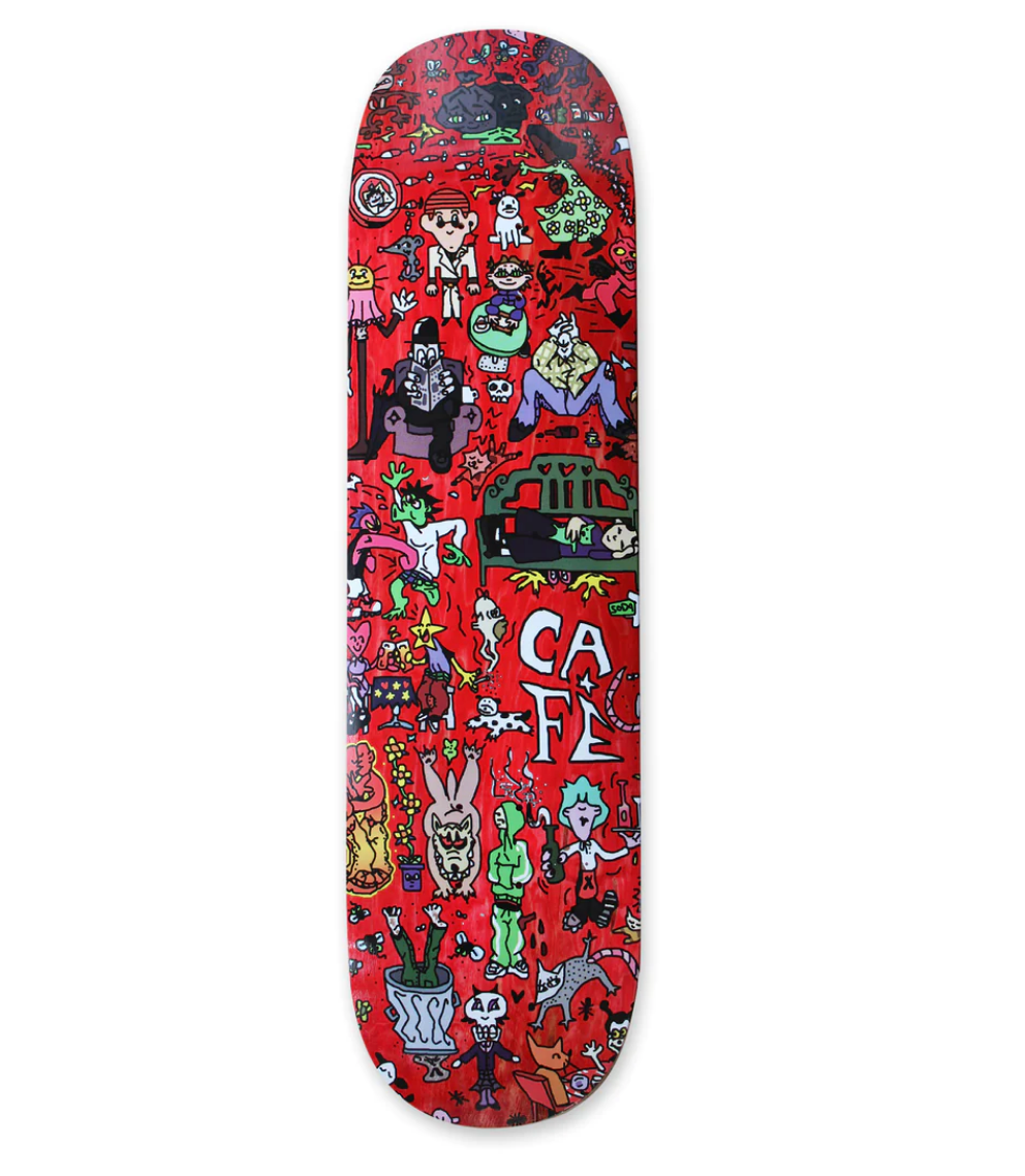 CAFE SKATEBOARDS SEX PALACE CHEERS DECK SIZE VARIANT