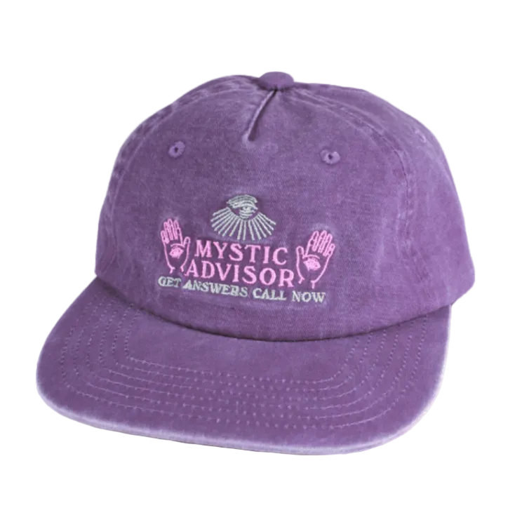 THEORIES SKATEBOARDS MYSTIC ADVISOR SNAPBACK WASHED PURPLE