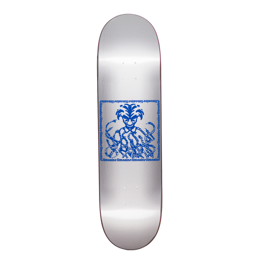 LIMOSINE SKATEBOARDS SNAKE PIT DECK SILVER BLUE