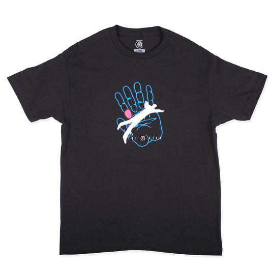 THEORIES SKATEBOARDS OUT THERE TEE BLACK